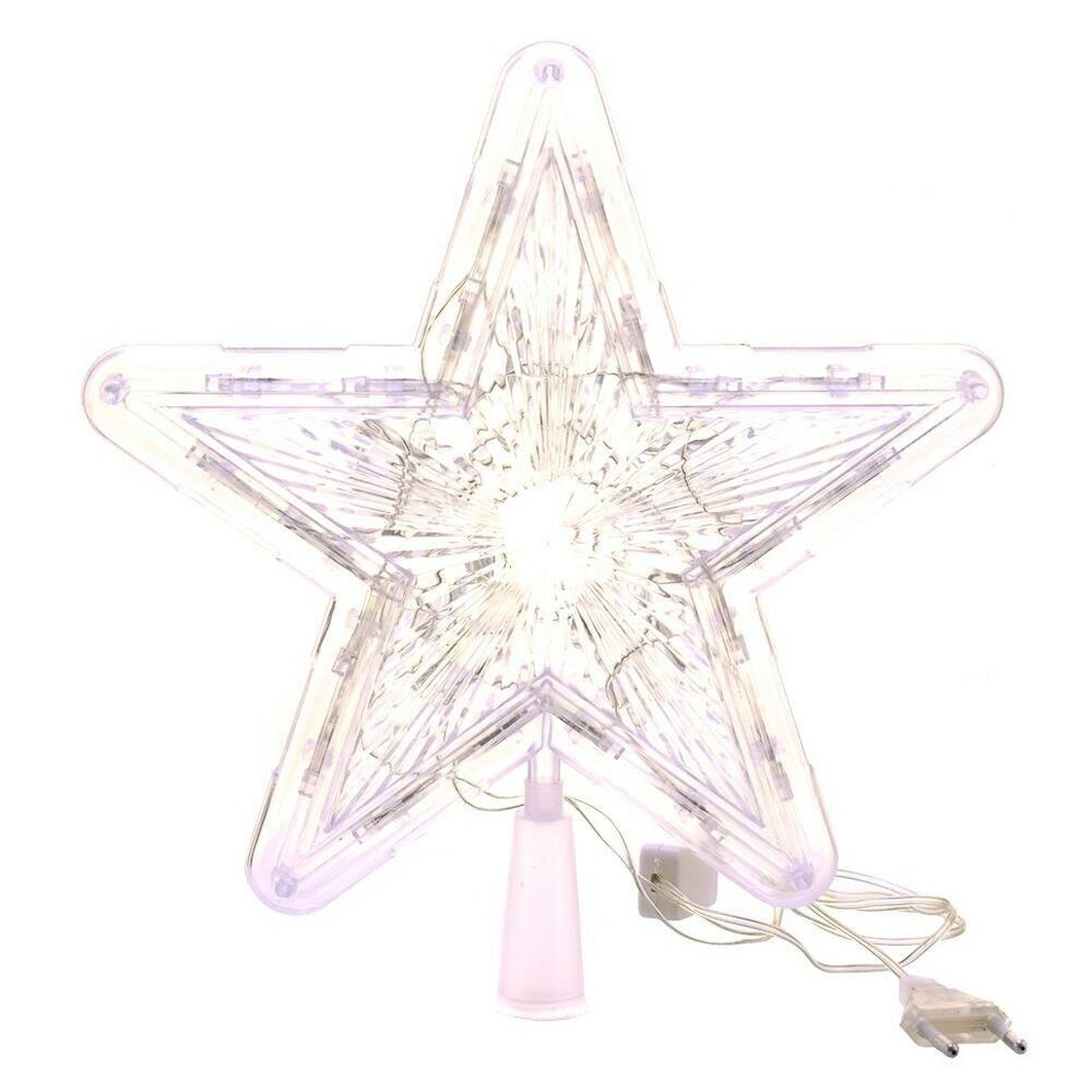 Верхушка светящаяся звезда 22см пак