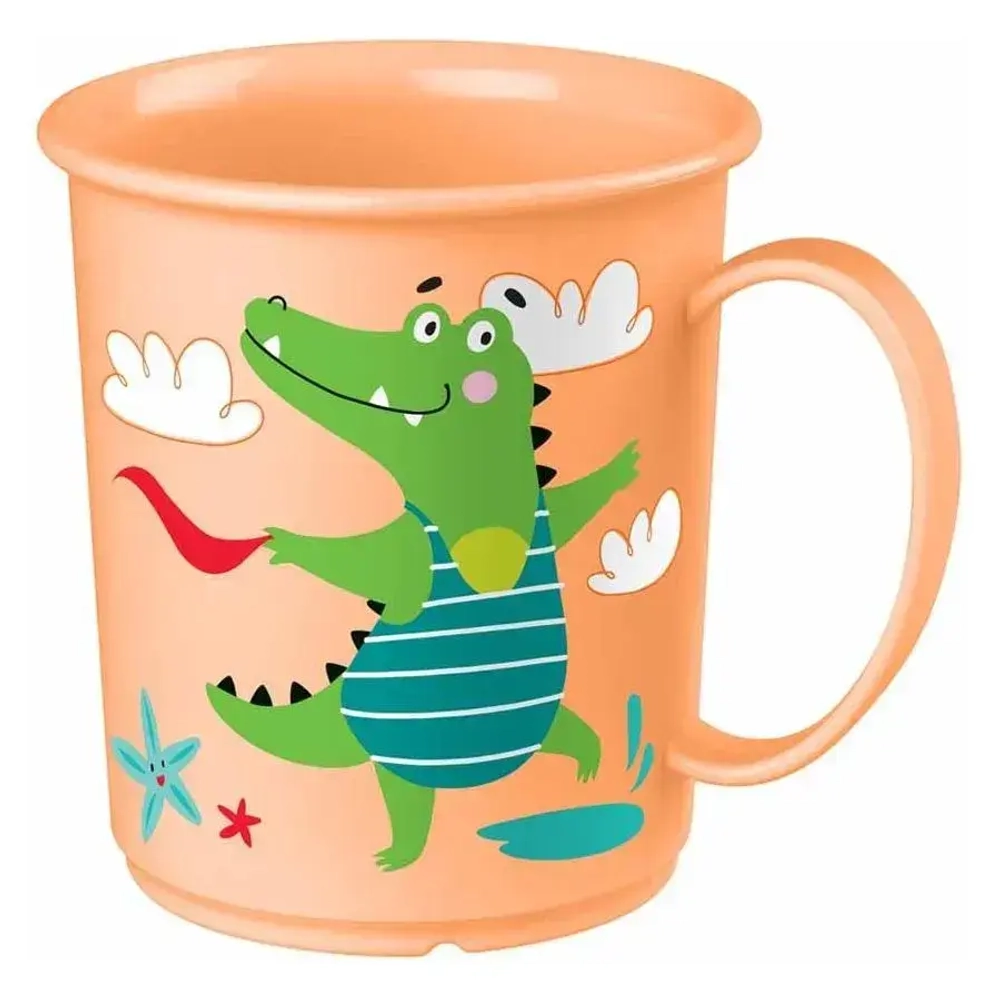 КРУЖКА ДЕТСКАЯ С ДЕКОРОМ 0,18Л (Оранжевый)