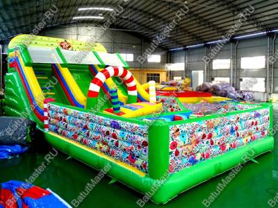 Надувная горка "Яркий спуск"