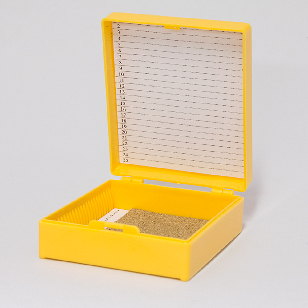 Штатив-бокс для предметных стекол вертикальный на 25шт., (12005308), шт.