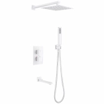 Душевая система ABBER Daheim AF8250W белая матовая