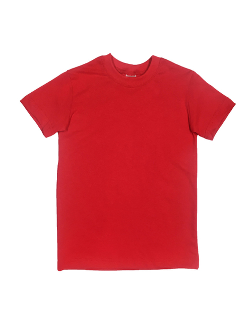 Футболка хб красная