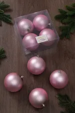 Набор новогодних шаров (4 шт) матовые