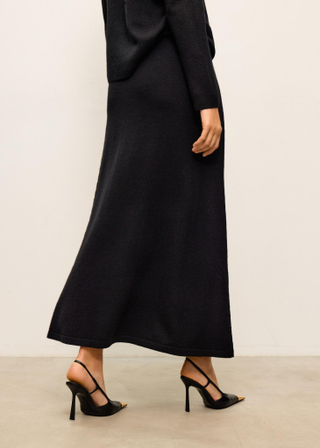 Юбка ALESSANDRA с разрезом, чёрный