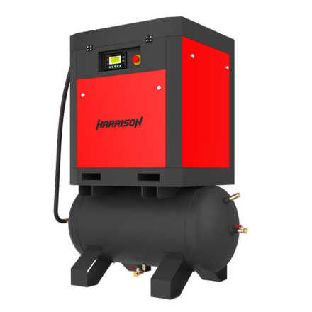 HRS-94750T3 Винтовой компрессор с ресивером Harrison: 750 л/мин, 8 бар, 5.5 кВт, 300 л
