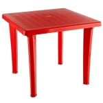 Стол квадратный красный 850х740мм