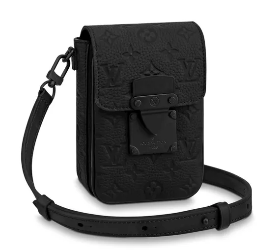 Бумажник Louis Vuitton S-lock Vertical черный