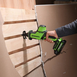 Пила сабельная аккумуляторная GREENWORKS GPT-CRS-25 24V, АКБ 2Ач и ЗУ 1200507CUA