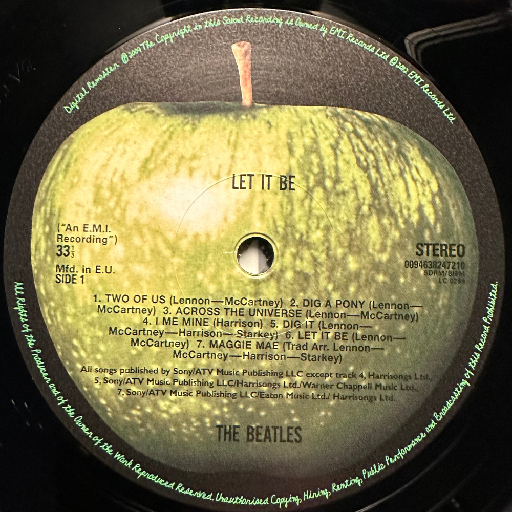 The Beatles - Let It Be (Европа 2012г.)