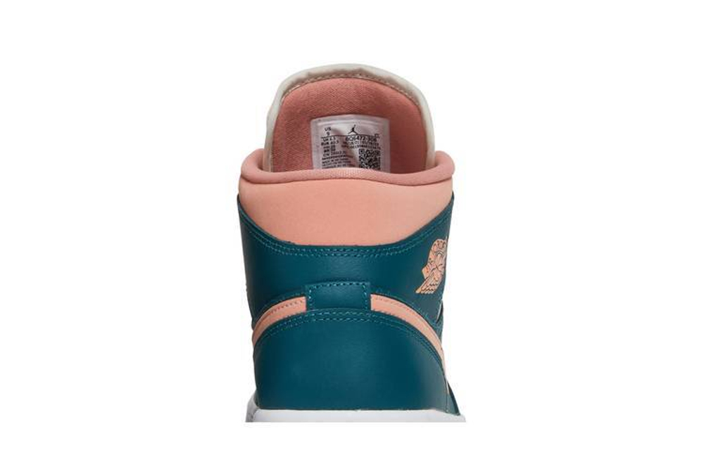 Кроссовки Jordan Air Jordan 1 Mid "Dark Teal Green" (Женская размерная сетка)