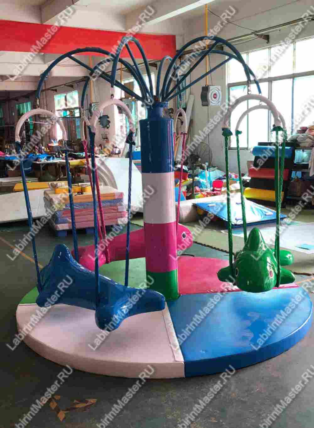 Электрическая карусель детская 4KIDS "Морское приключение"