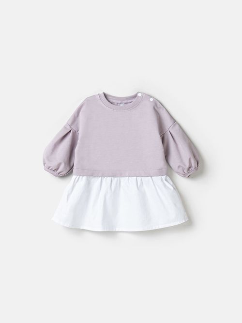 Платье с хлопковой юбкой 