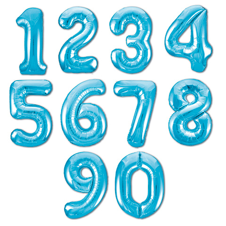 Шар "Цифра" голубая