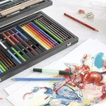 Набор художественный FABER-CASTELL "Art & Graphic Compendium", 54 предмета, деревянный ящик, 110088