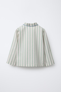 ZARA ПИЖАМА В ПОЛОСКУ, ЗЕЛЕНЫЙ