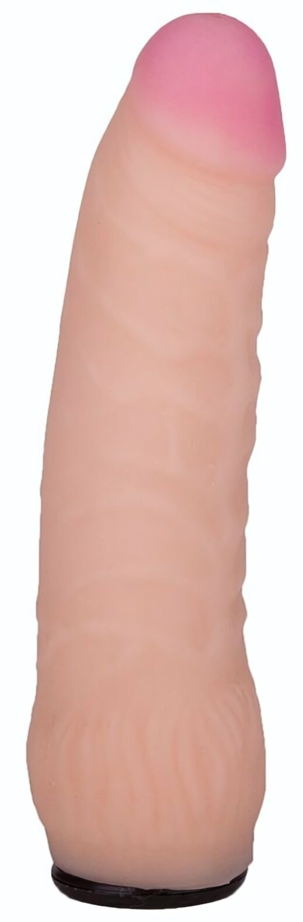 Телесная изогнутая насадка на Harness с коннектором BLACK LINE - 16 см. (Цвет: телесный)