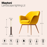 Ландшафтный светодиодный светильник Maytoni Lit O593FL-L12BR3K