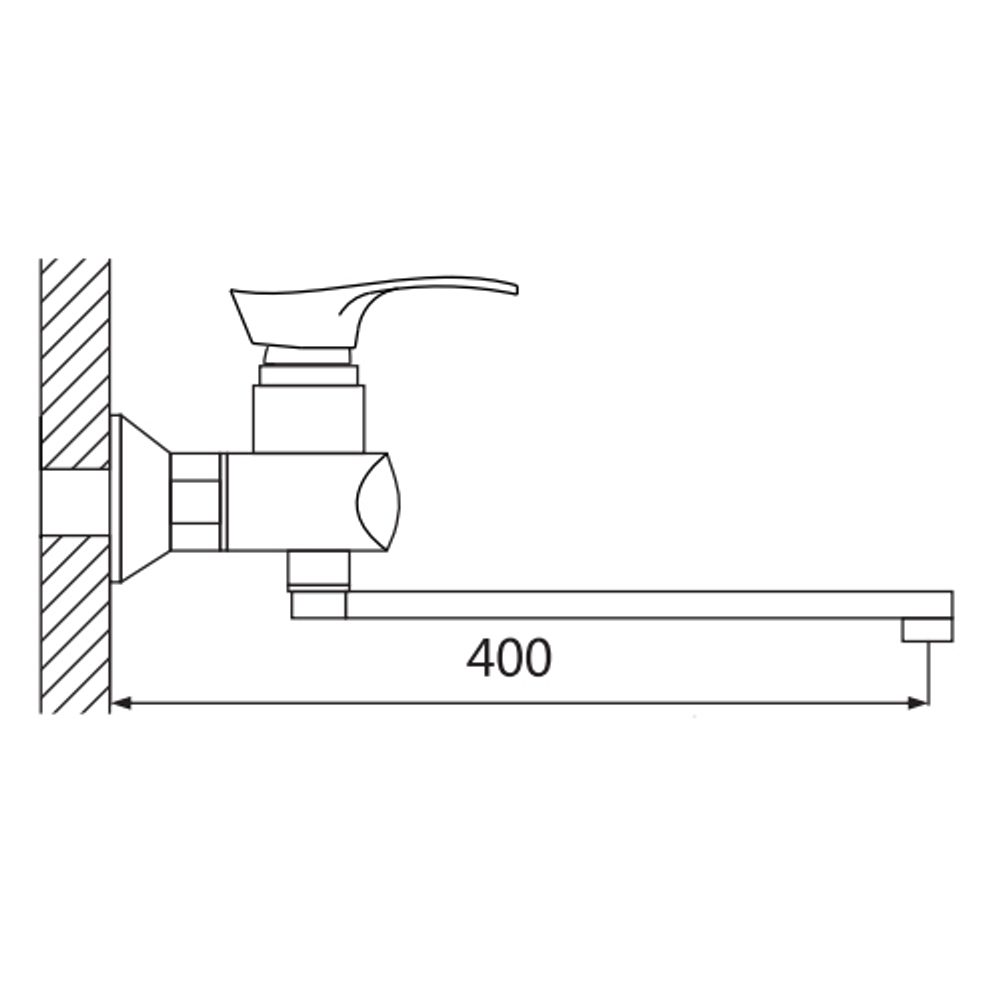 Смеситель для ванны Oute T12 T1273C