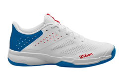Теннисные кроссовки Wilson Kaos Stroke 2.0 - white/deep vivid blue/wilson red - White Red Blue