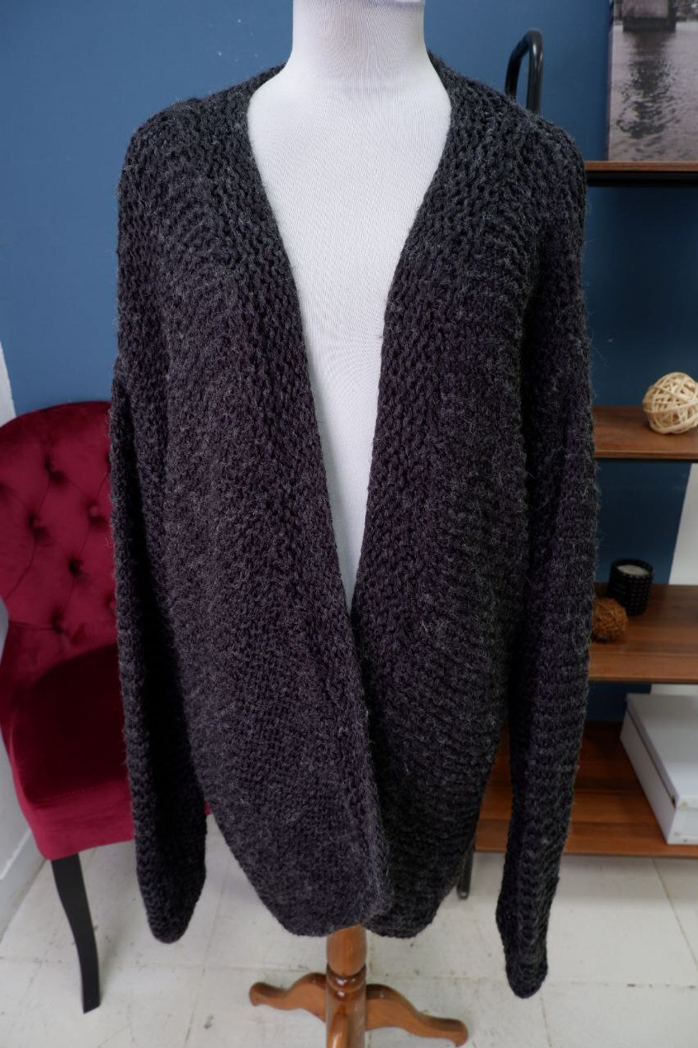 Кардиган с шерстью 56 размер
