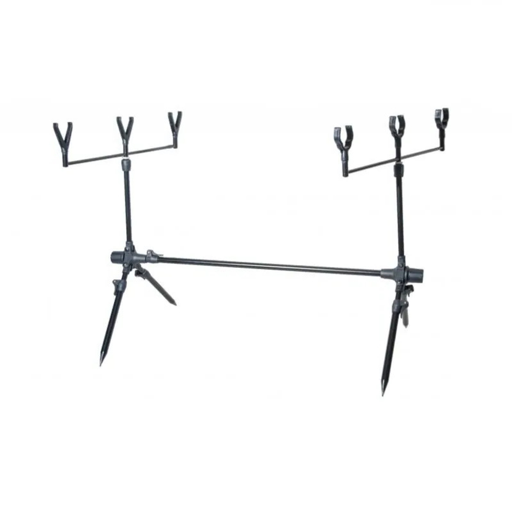 Под для рыбалки ,род-под для удилищ, держатель для удочек, подставка для 3 удилищ. "Ушки" на резьбе.