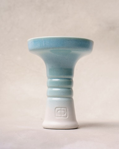 Чаша Форма Phunnel - Белый/бирюза (с глазурью)