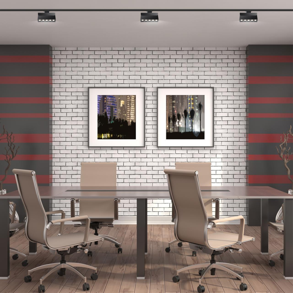 358324 PORT NT19 234 черный Светильник трековый однофазный трехжильный IP33 LED 4000К 25W 110-265V EOS