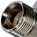 Узел нижнего подключения угловой STOUT - 3/4" (НР/НГ, PN10, Tmax 120°С, для однотрубной системы)