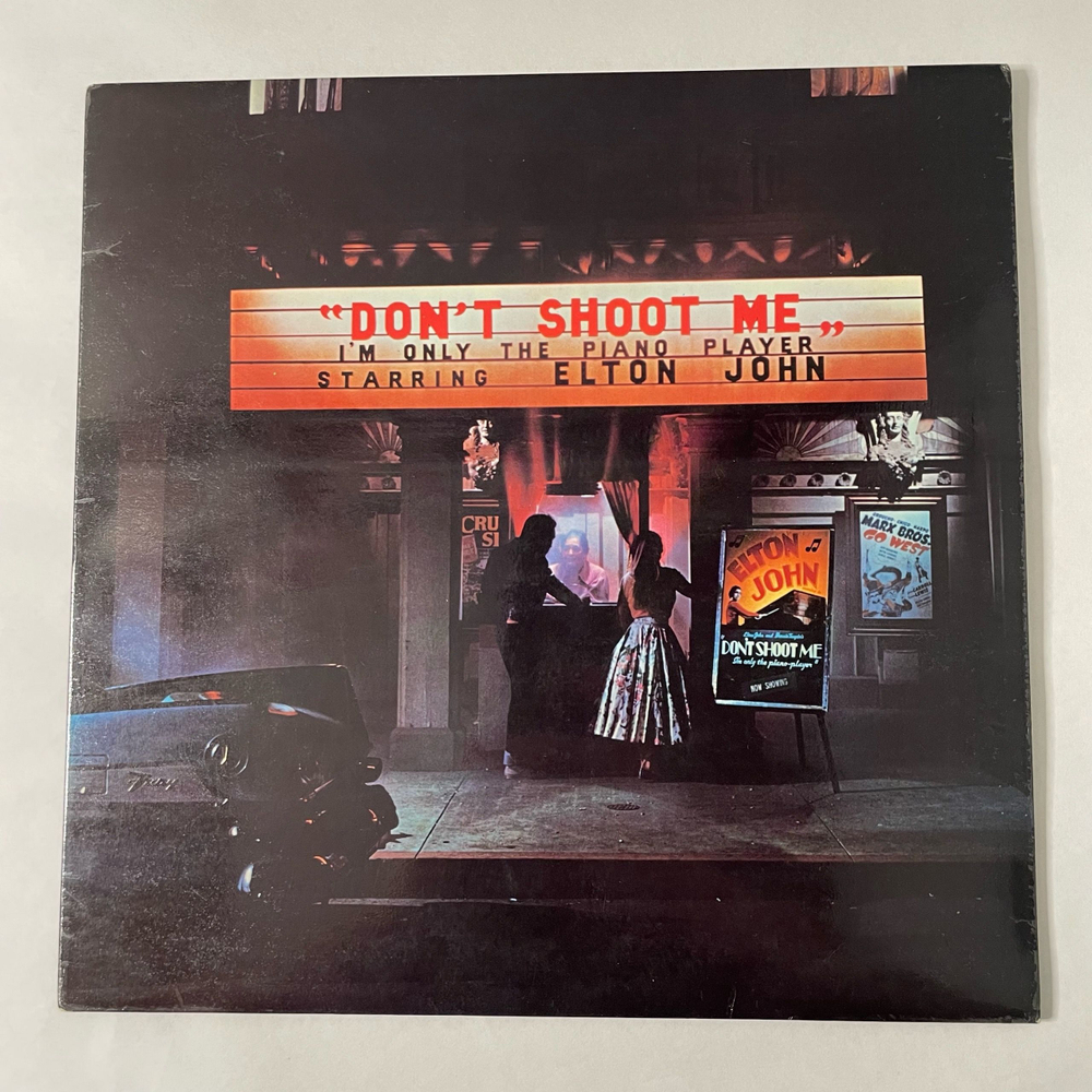Винтажная виниловая пластинка LP Elton John Don't Shoot Me I'm Only The Piano Player (Англия 1973)