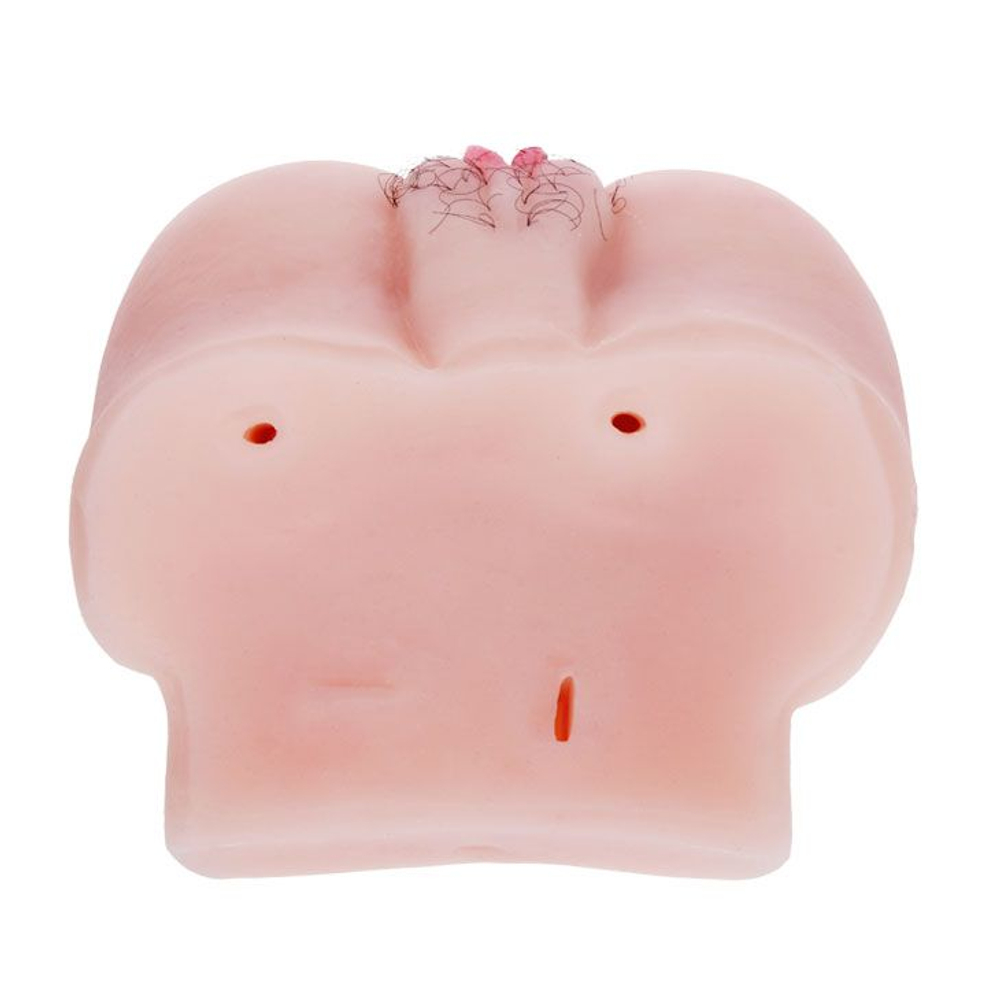 Тугой анус и вагина с вибрацией (Цвет: телесный)