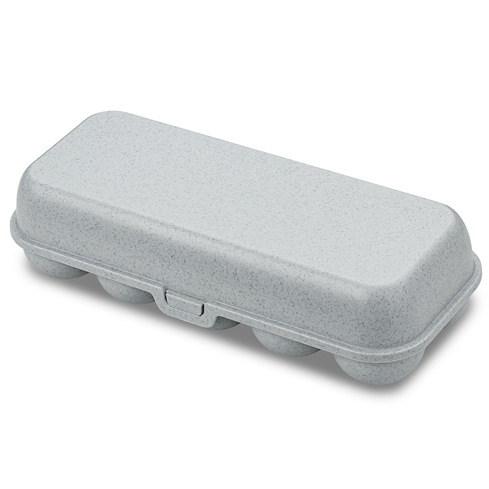 Контейнер для яиц eggs to go, organic, серый