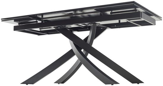 Стол ESTEBIO 160 KL-176, итальянская керамика/ черный каркас