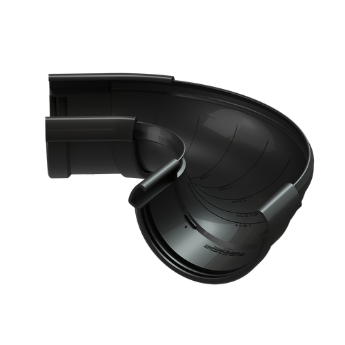 Угловой элемент желоба регулируемый 60°-160° Карбон LUX