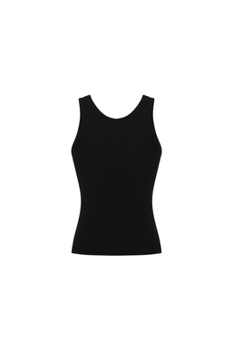 Майка с круглым вырезом из вискозы GENTLE Чёрный