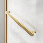 Душевой уголок Slim Soft VSR-1SS1014CLG, 1400*1000, брашированное золото, стекло прозрачное