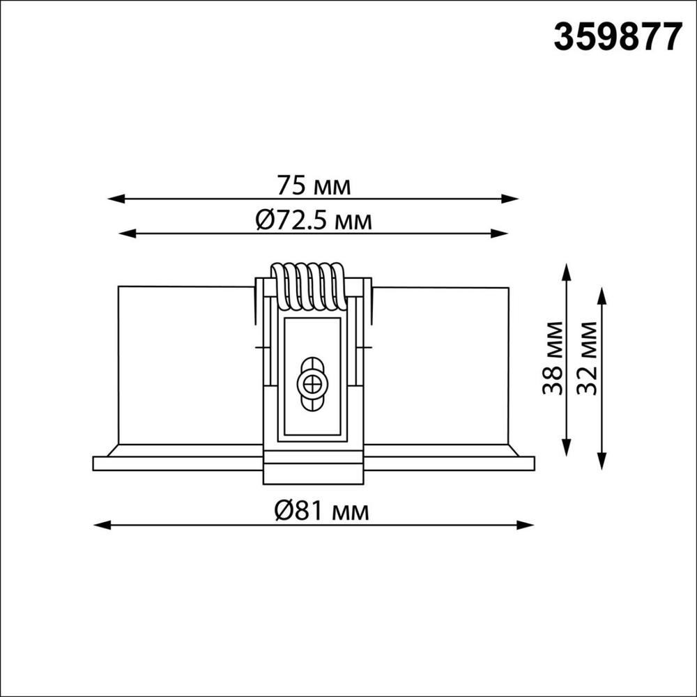 Встраиваемый светодиодный светильник Novotech LANTE 359877 12Вт 3000/4000/6000К 100-265В IP20
