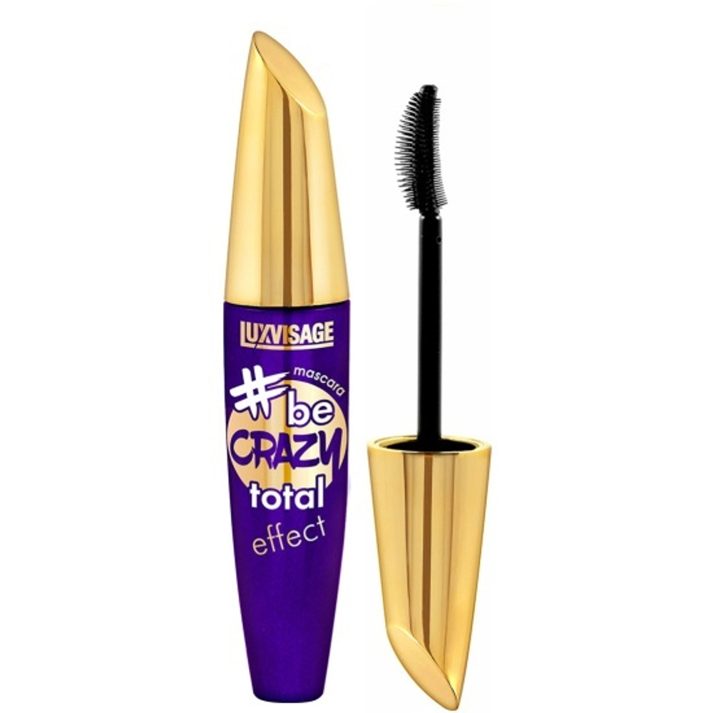 LUXVISAGE Тушь be Crazy TOTAL EFFECT черный щетк.веер *1*6