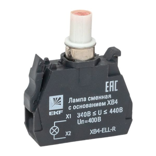Лампа сменная c основанием XB4 красная 400В EKF PROxima (10.00 шт.)