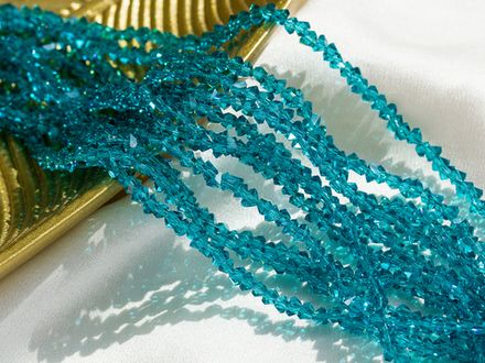 Нить бусин для украшений 4мм (ювелирное стекло)