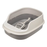 Лоток для кошек ЛЯ-МУРР 480мм с высоким бортом + подарок (совок) Капучино