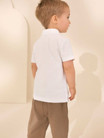 Поло и шорты в комплекте для мальчика Next AG8-738, Белый, Коричневый