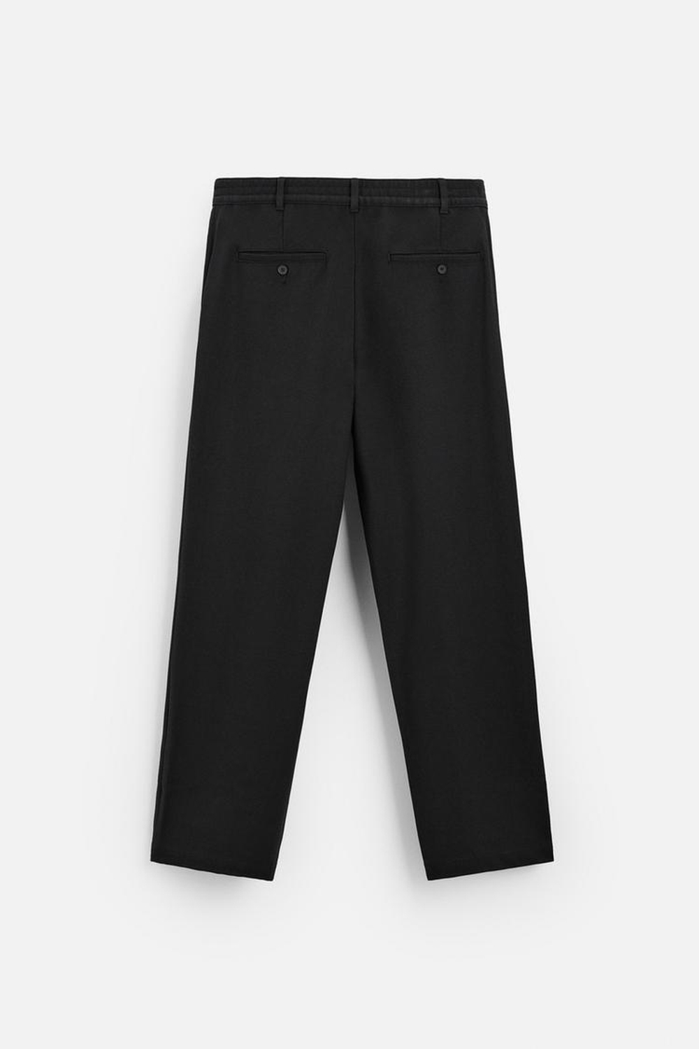 ZARA БРЮКИ RELAXED-FIT, ЧЕРНЫЙ