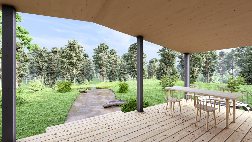 Модульный дом, каркасный