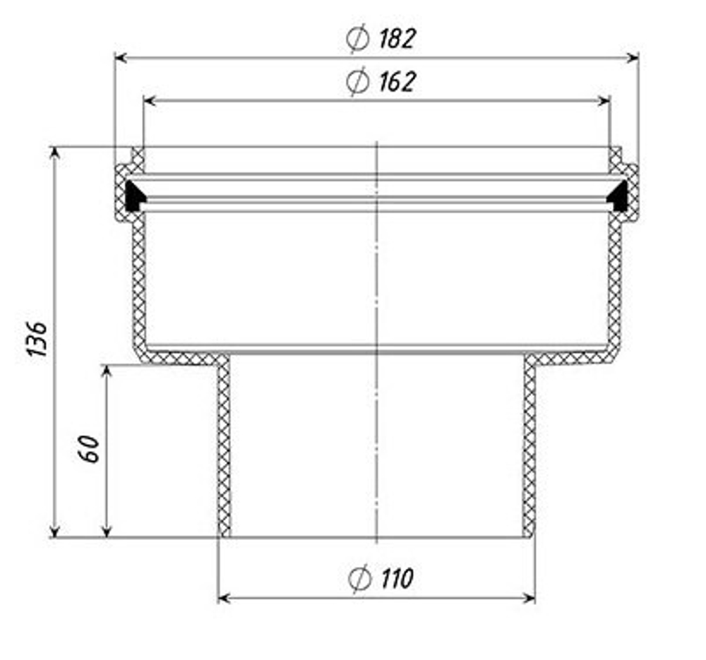 Переходник 160-110 ТП-82.160/110