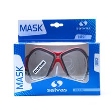 Маска для плавания SALVAS Phoenix Mask CA520S2RYSTH, размер взрослый, серебристо-красная