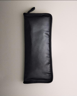 ZARA HOME САТИНОВАЯ КОСМЕТИЧКА ОРГАНАЙЗЕР, ТЕМНО-СИНИЙ