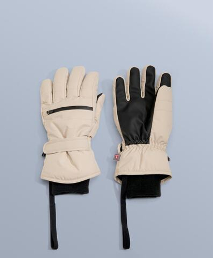 Oysho Технические перчатки SKI Primaloft®, экрю
