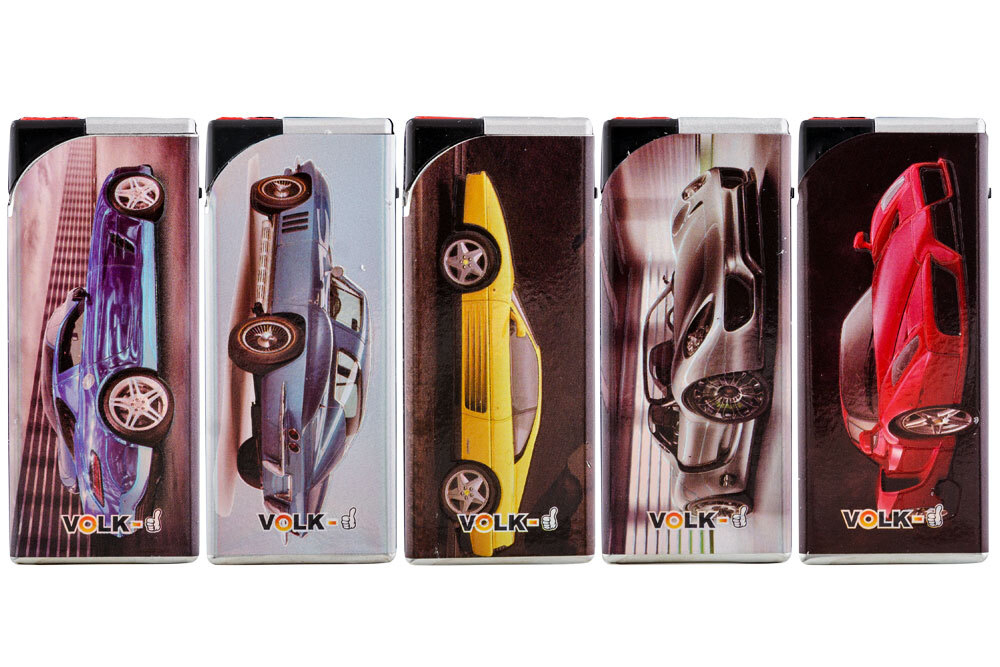 Зажигалки Турбо VOLK  (v-077)- метал джет пламя (25шт*40бл)