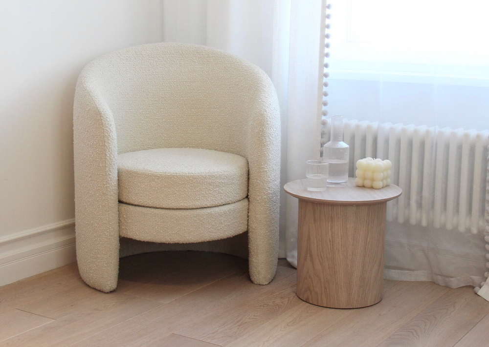 Столик Type D 40 см основание D 29 см (натуральный дуб)