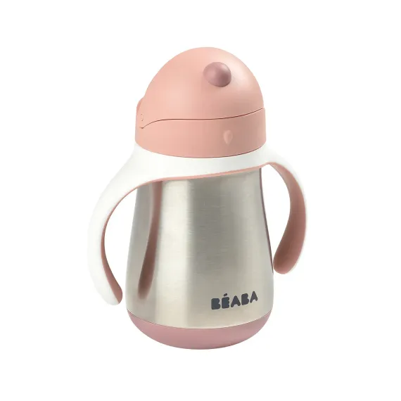 Поильник термос Beaba Tasse Paille Old Pink